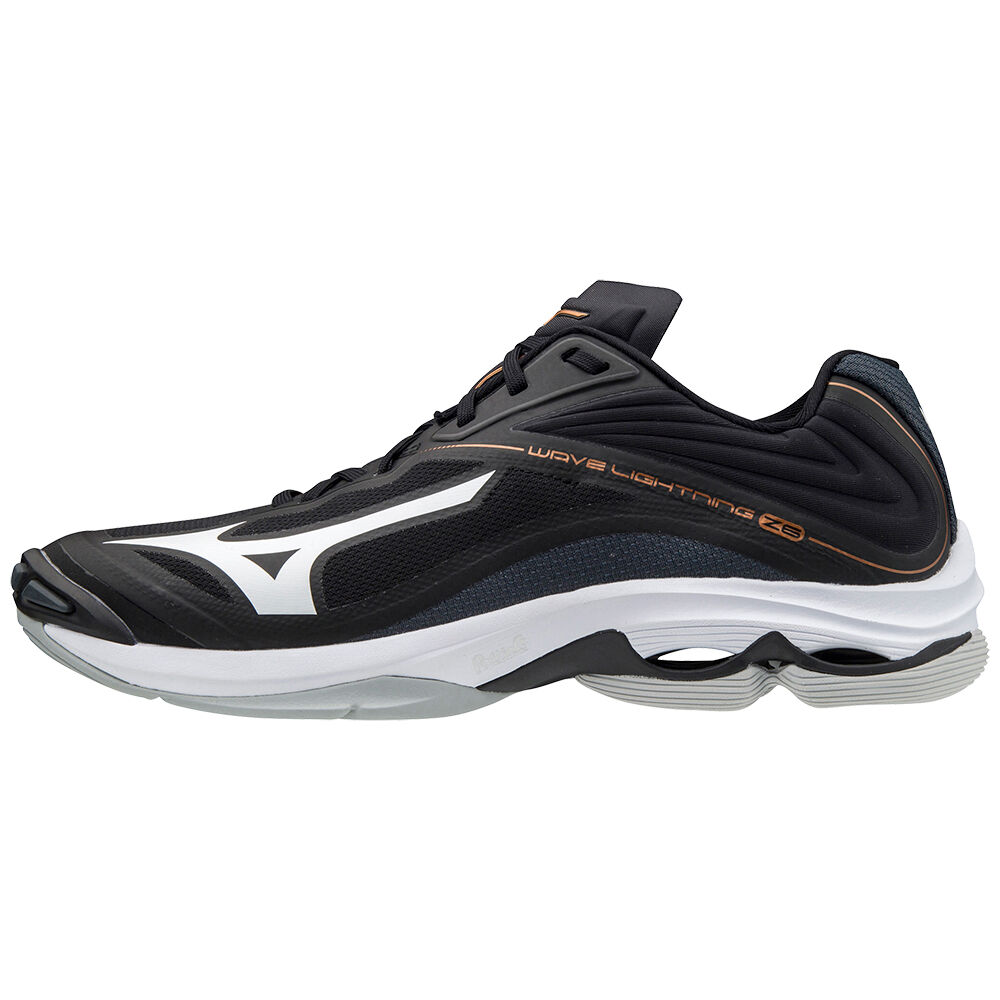 Panske Volejbalove Tenisky Mizuno Wave Lightning Z6 Čierne/Biele Vypredaj DBXH30491